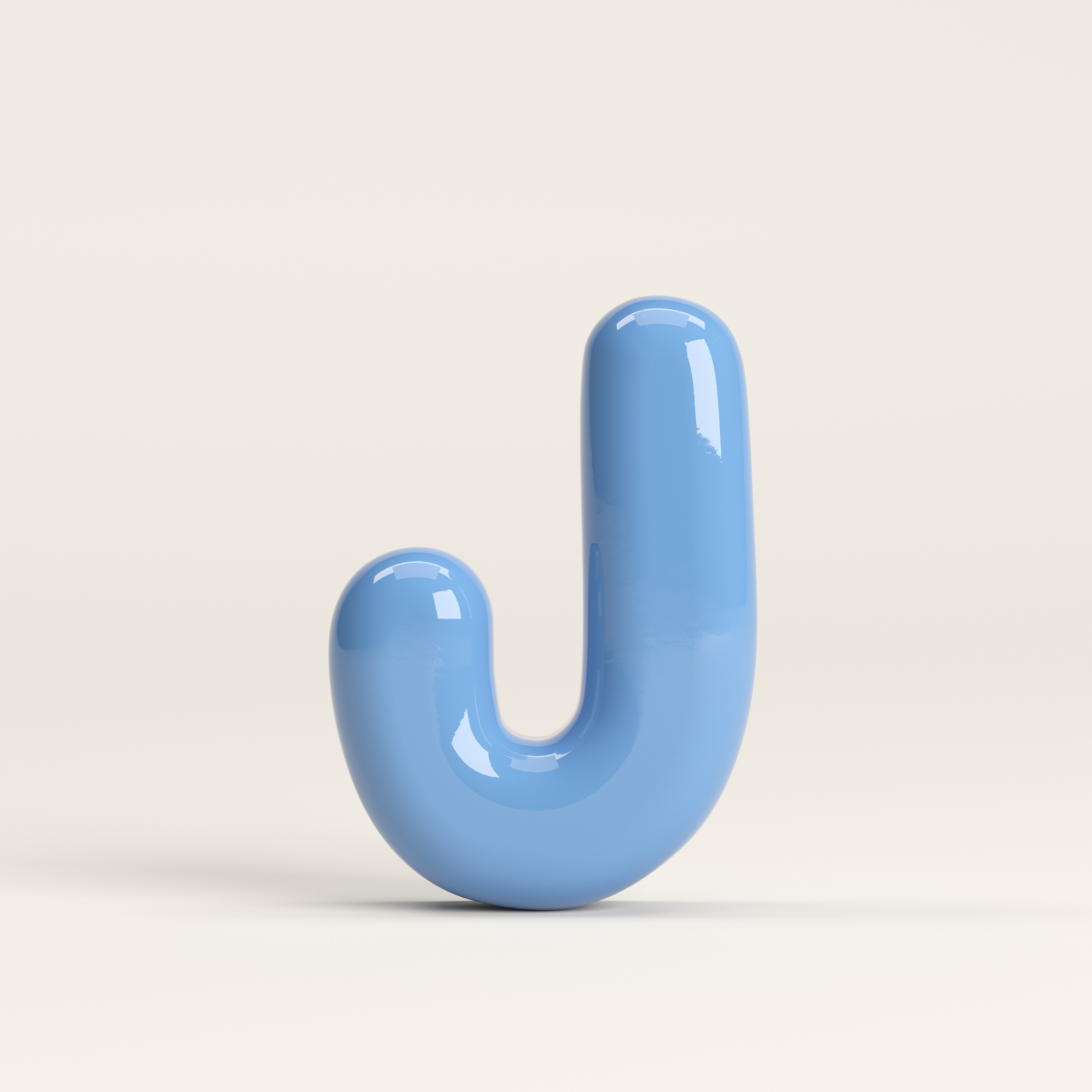 Letter J – handcrafted ceramic decor