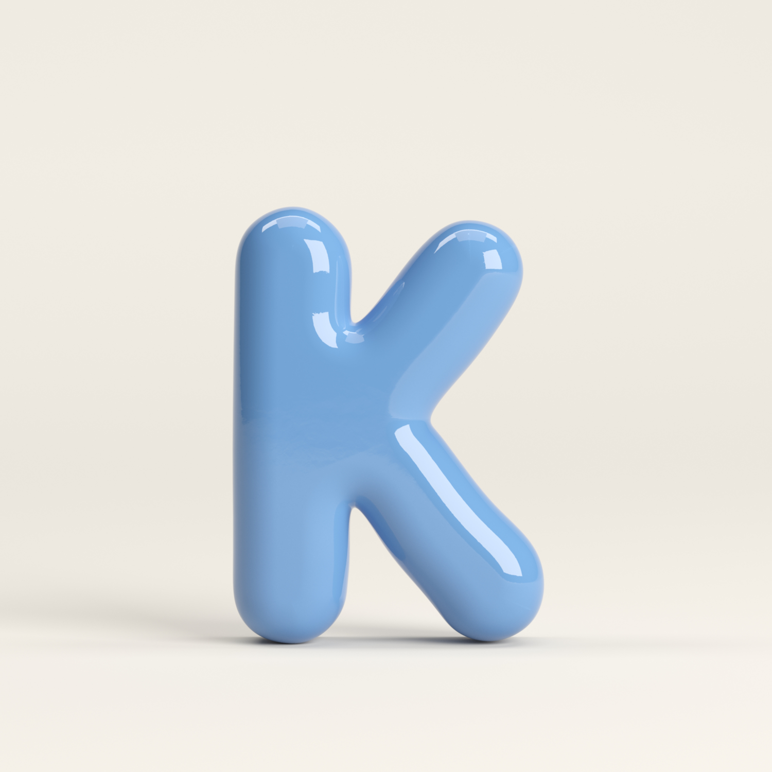 Letter K – handcrafted ceramic decor
