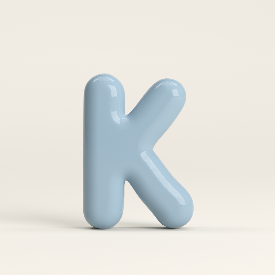 Letter K – handcrafted ceramic decor