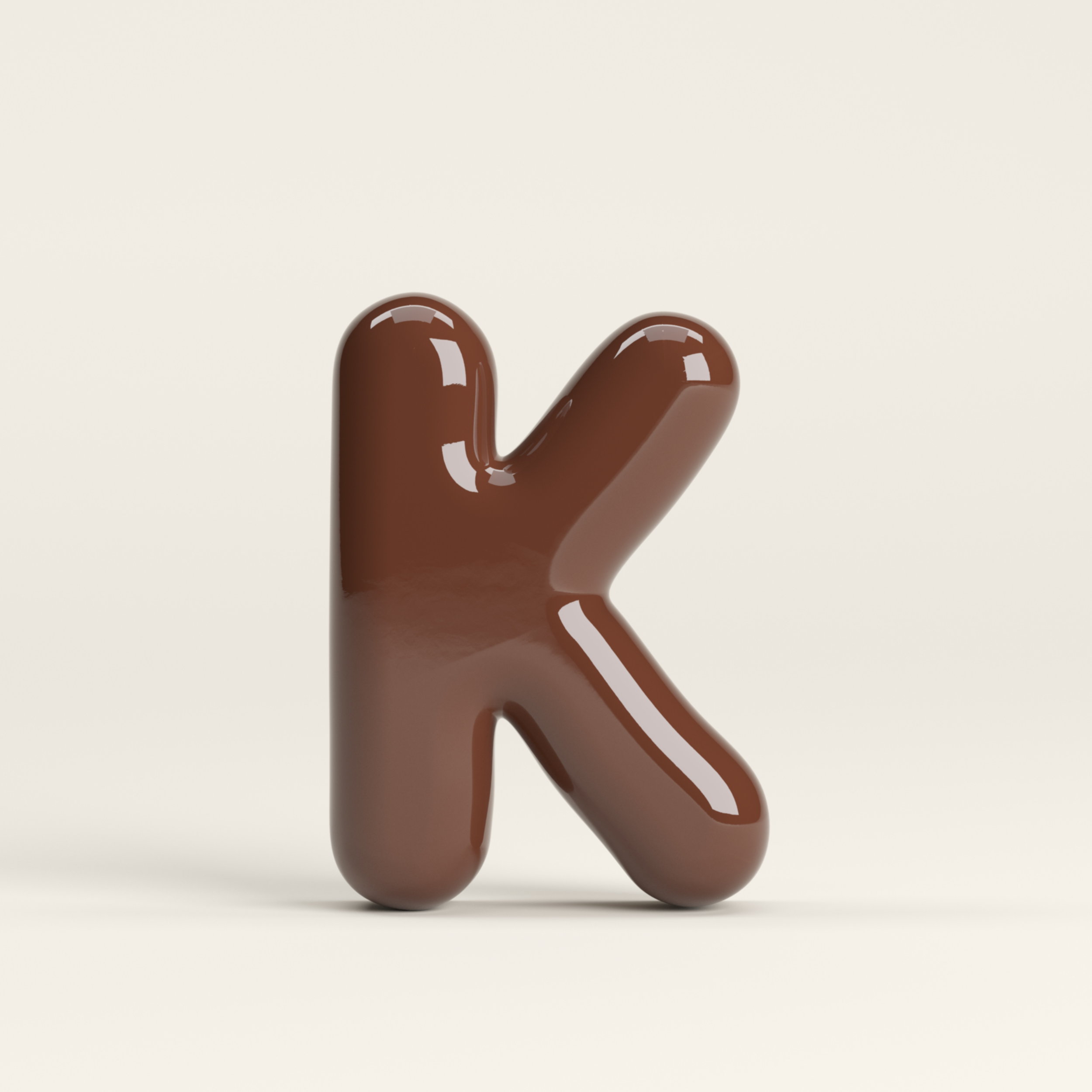 Letter K – handcrafted ceramic decor