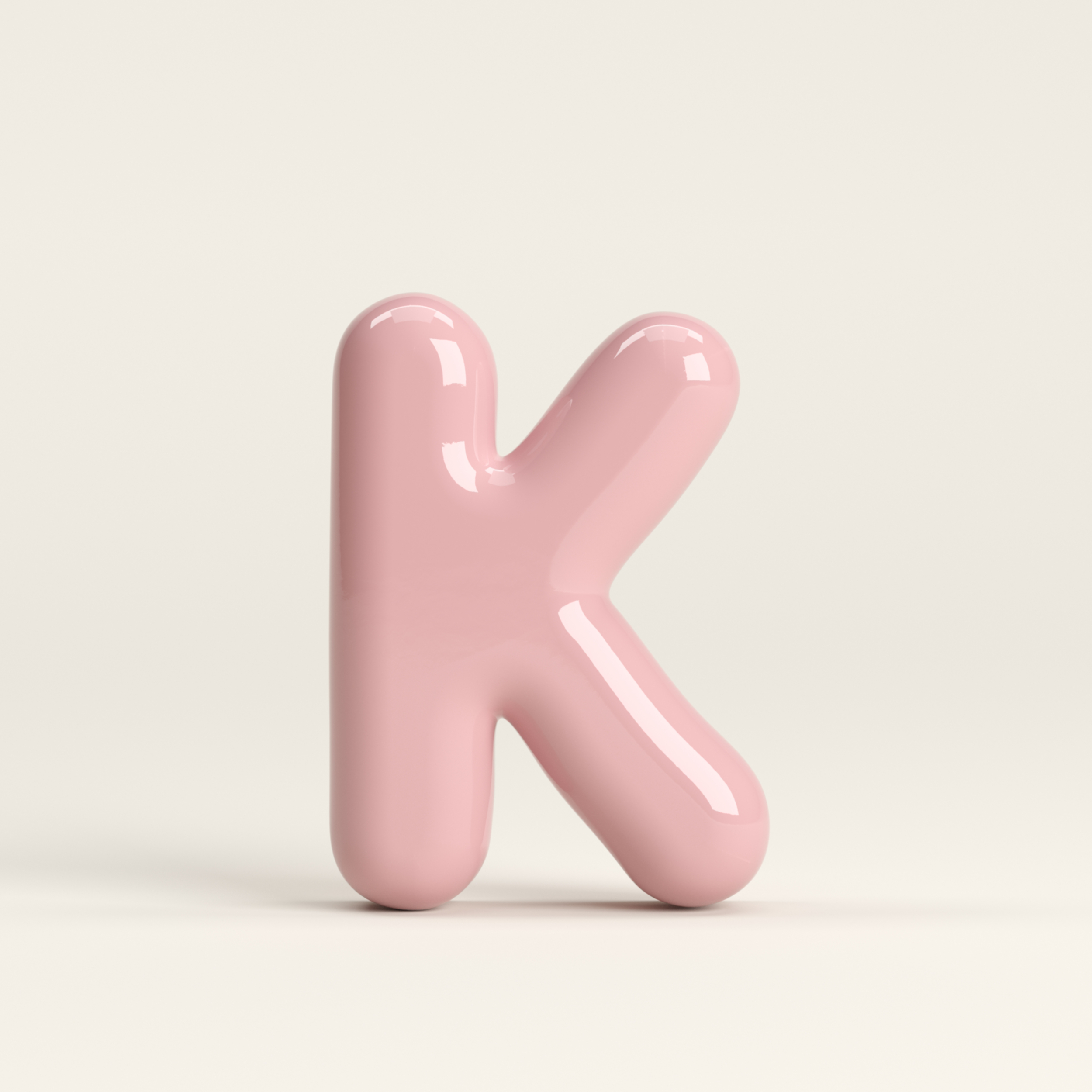 Letter K – handcrafted ceramic decor