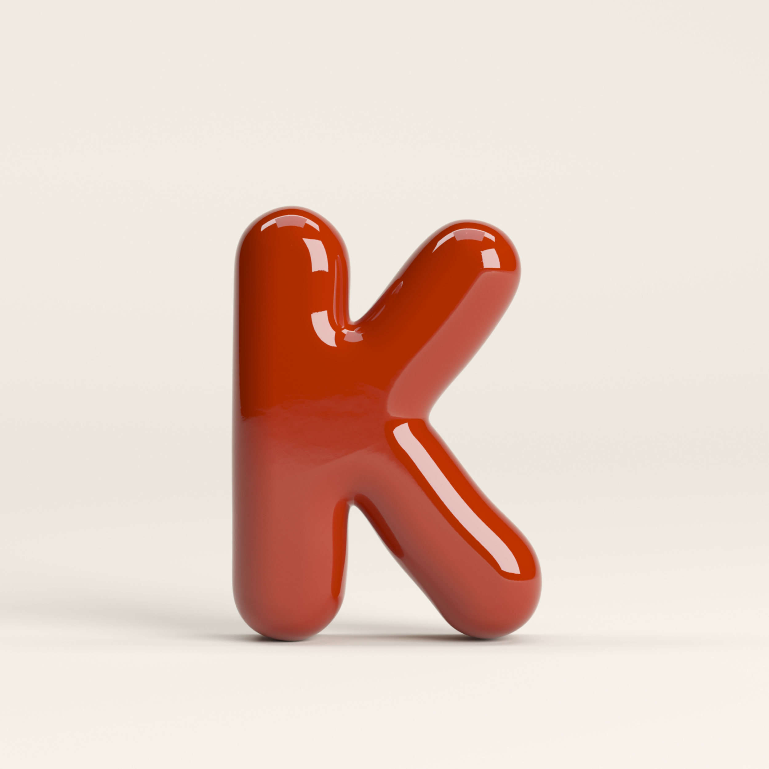 Letter K – handcrafted ceramic decor