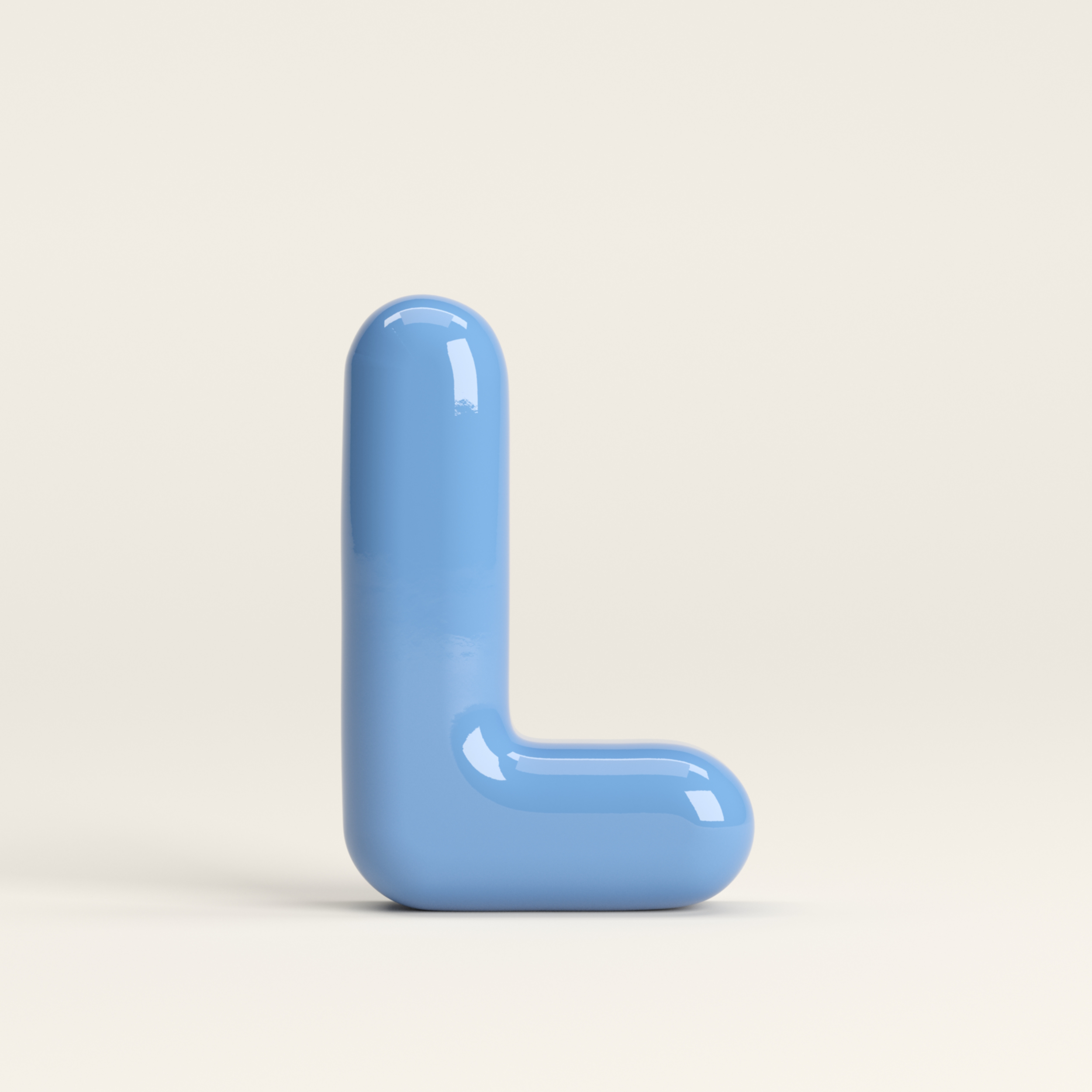 Letter L – handcrafted ceramic decor