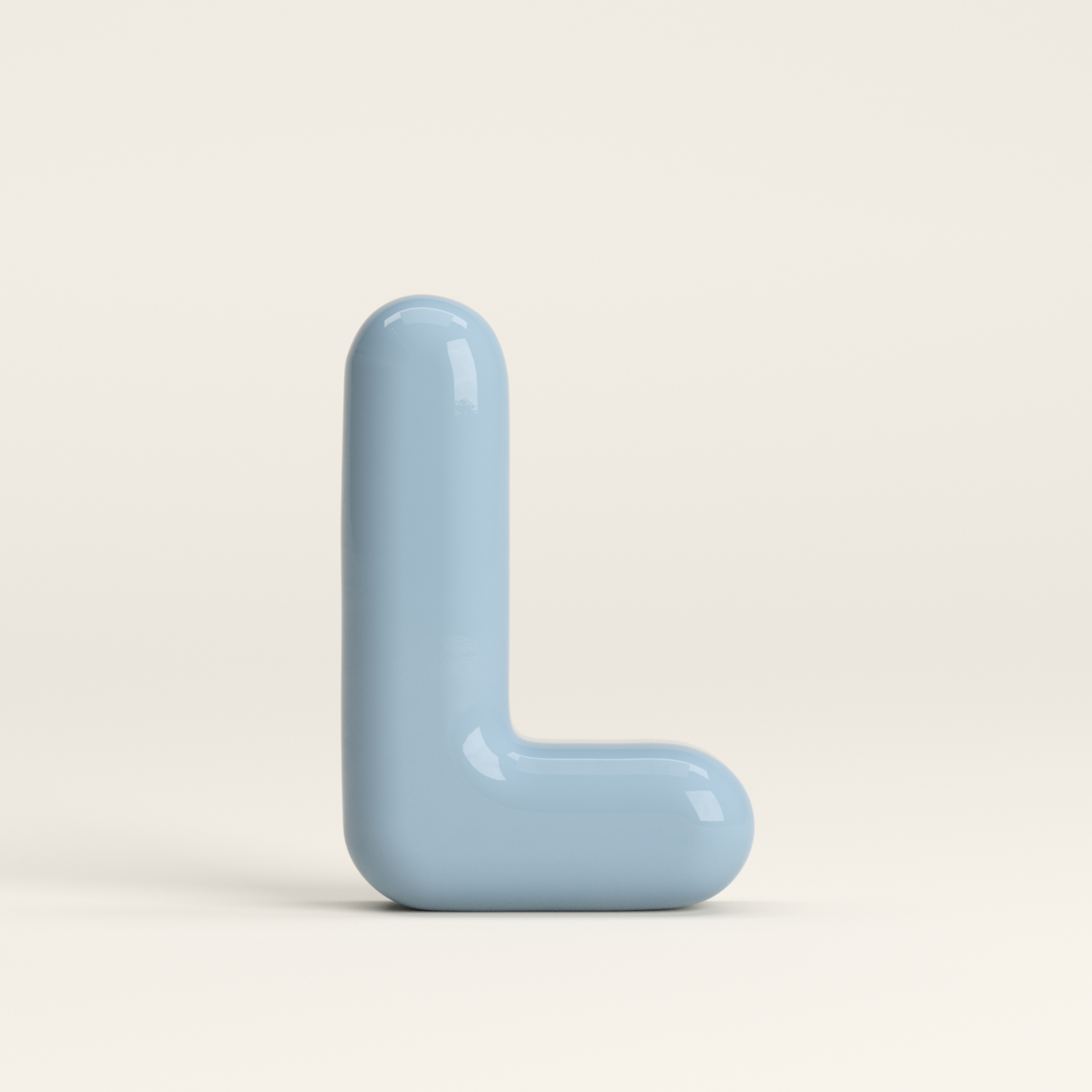 Letter L – handcrafted ceramic decor