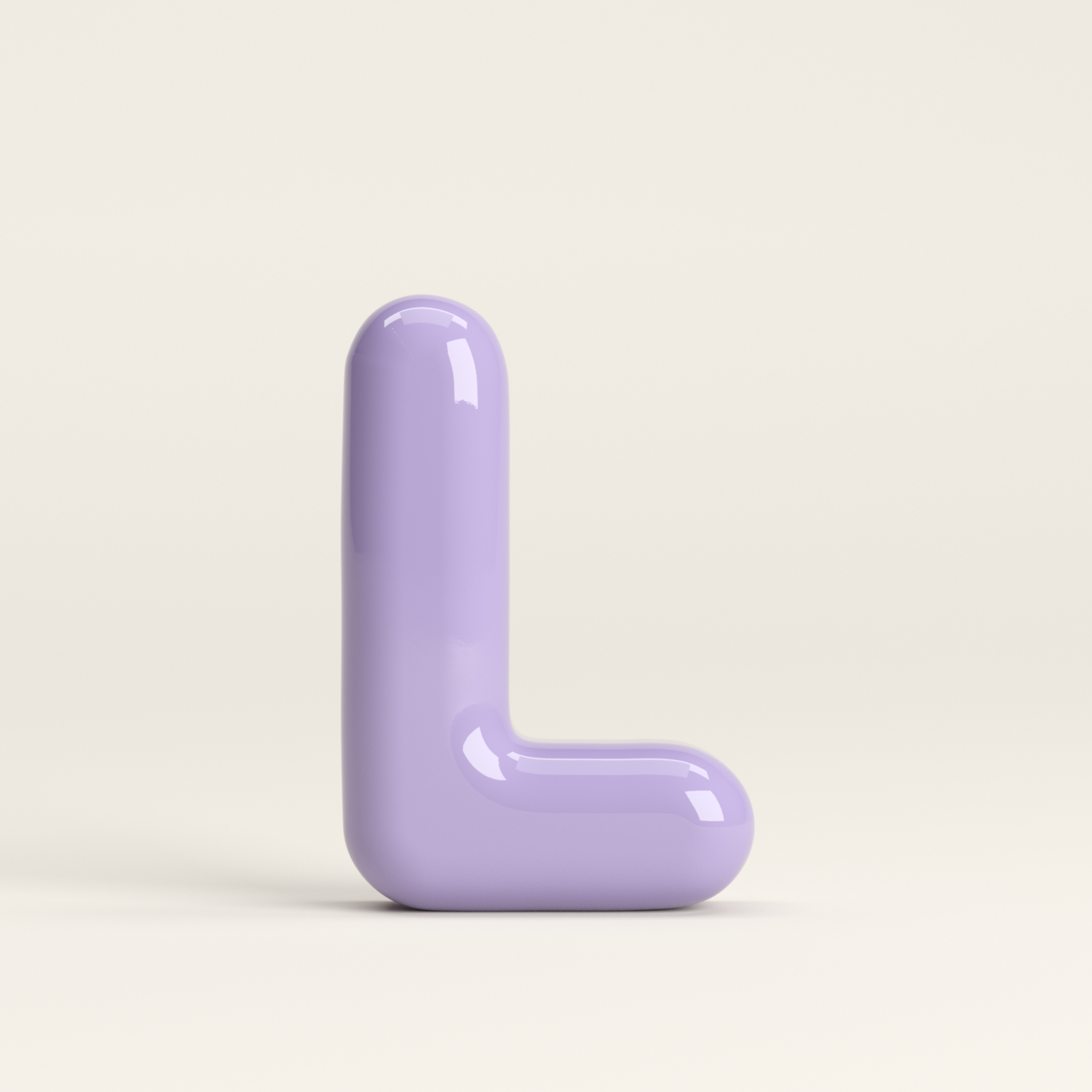 Letter L – handcrafted ceramic decor