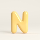 Letter N – handcrafted ceramic decor