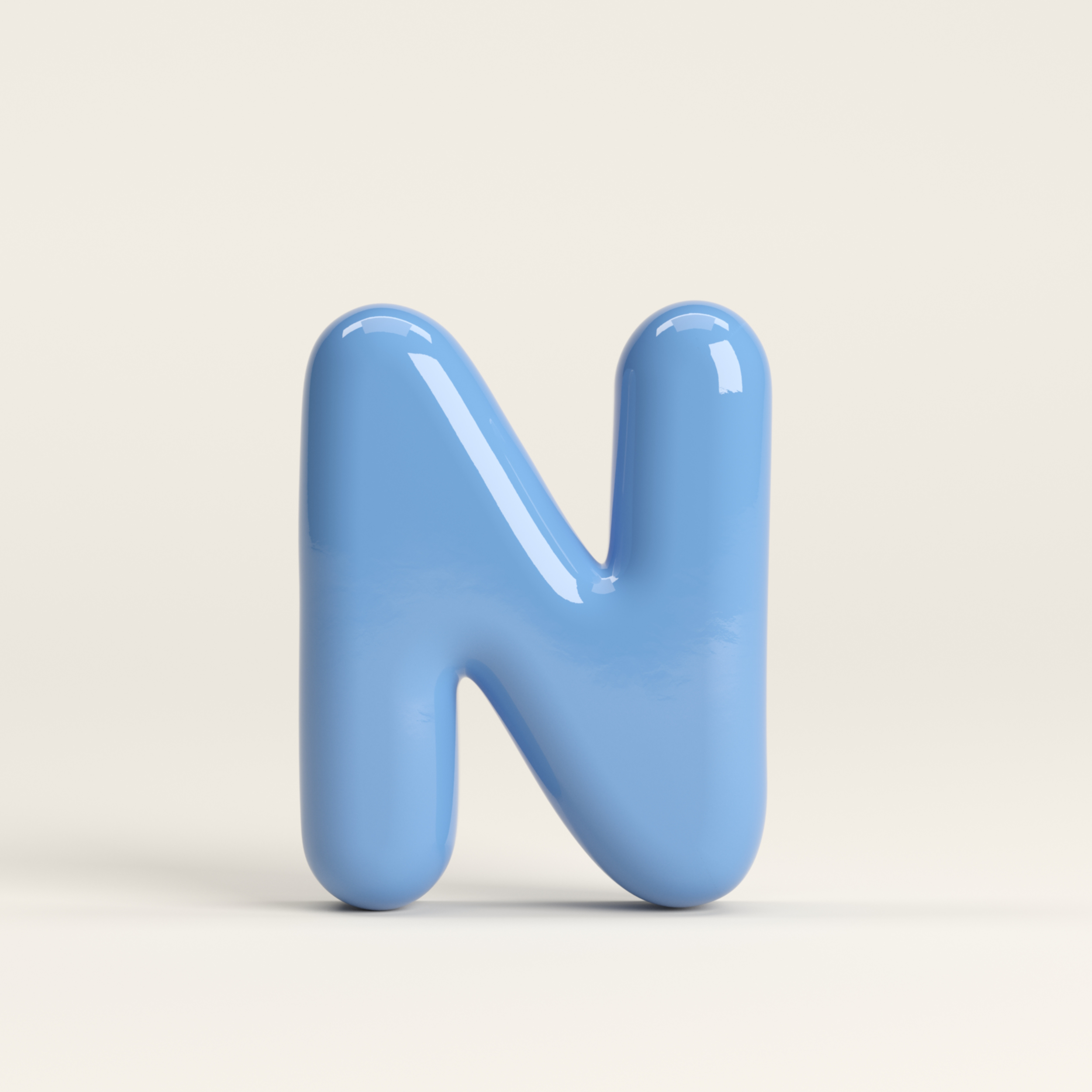 Letter N – handcrafted ceramic decor