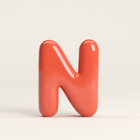 Letter N – handcrafted ceramic decor