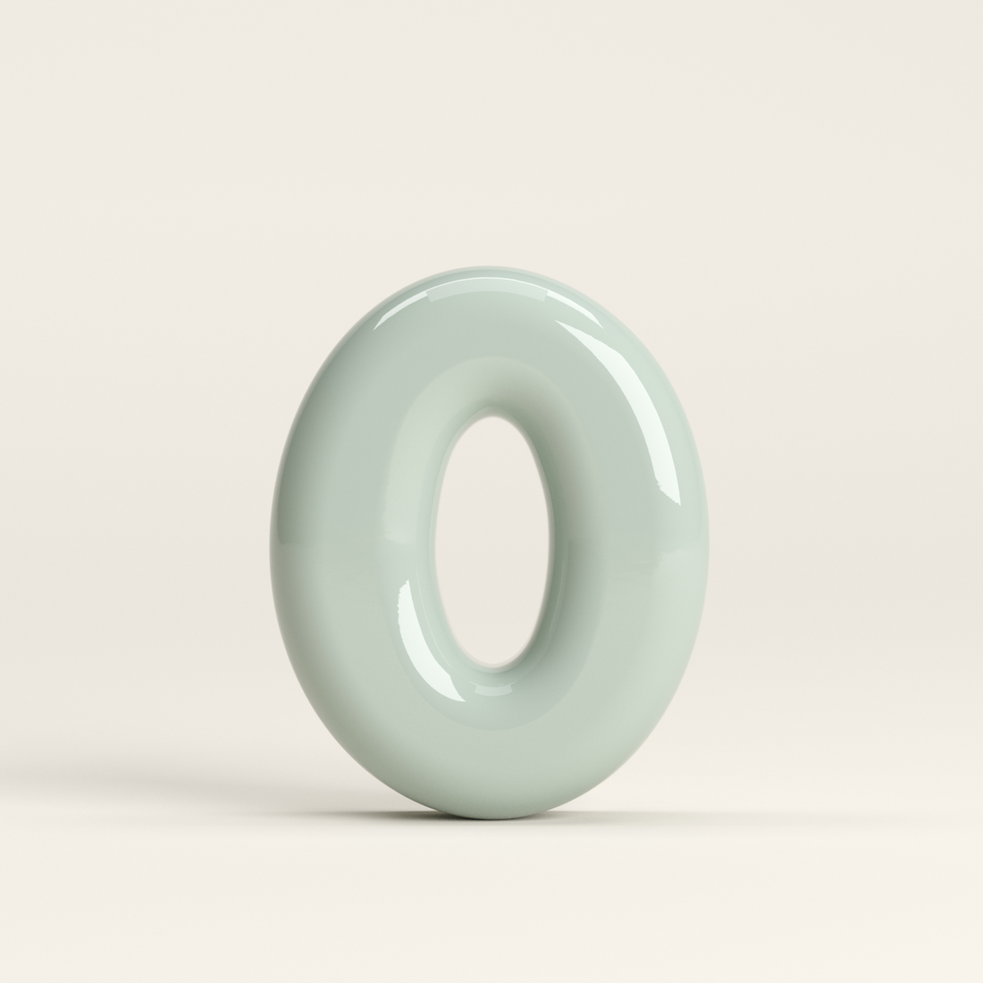 Letter O – handcrafted ceramic decor