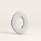 Letter O –  Unglazed ceramic decor