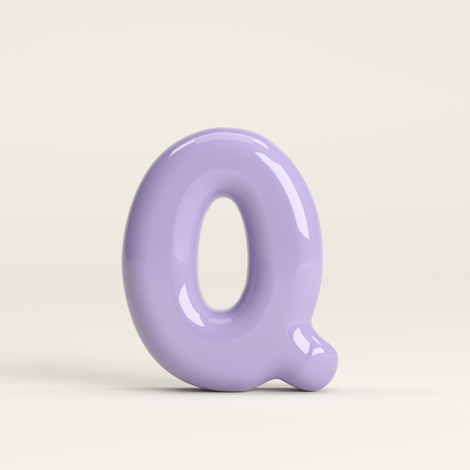 Letter Q – handcrafted ceramic decor