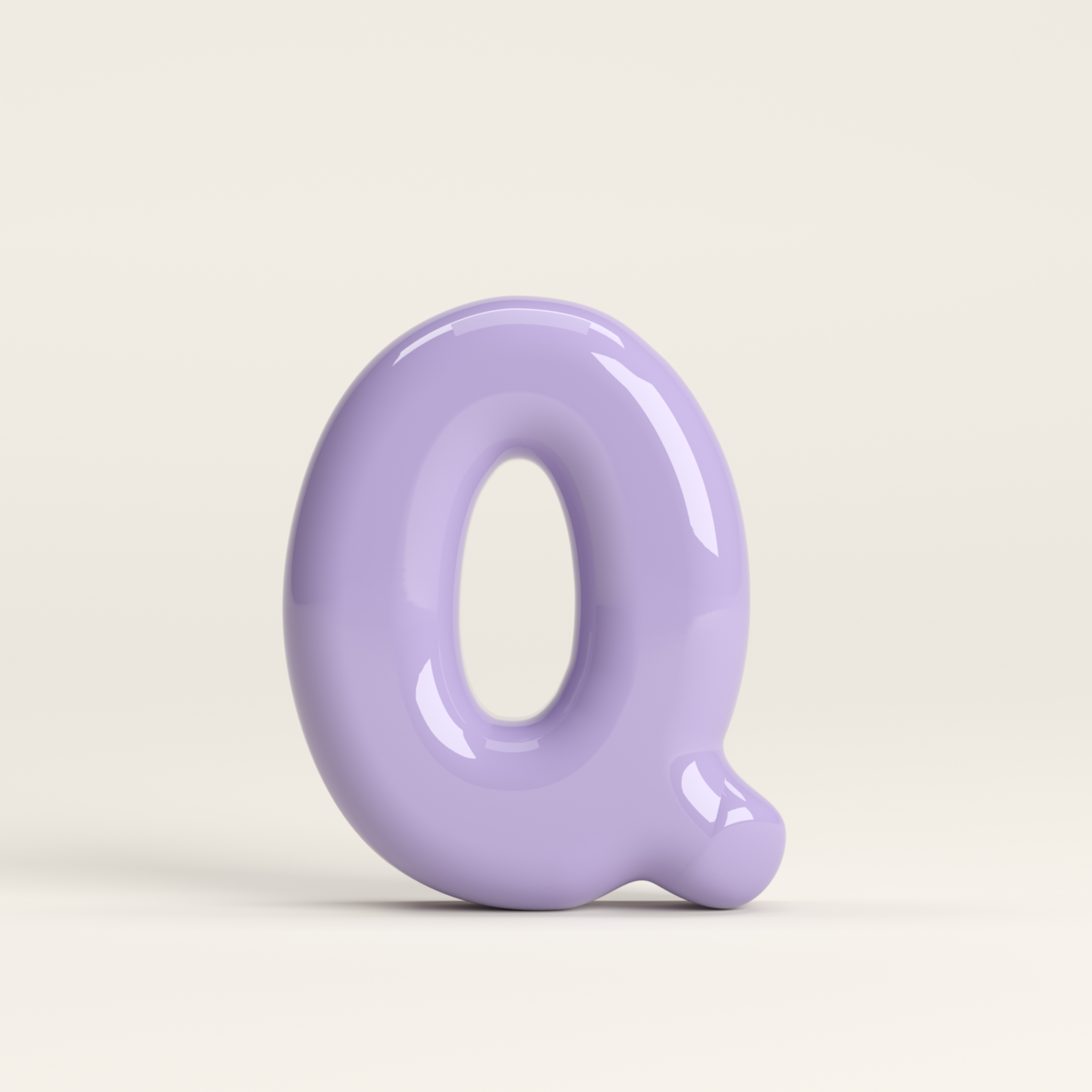 Letter Q – handcrafted ceramic decor
