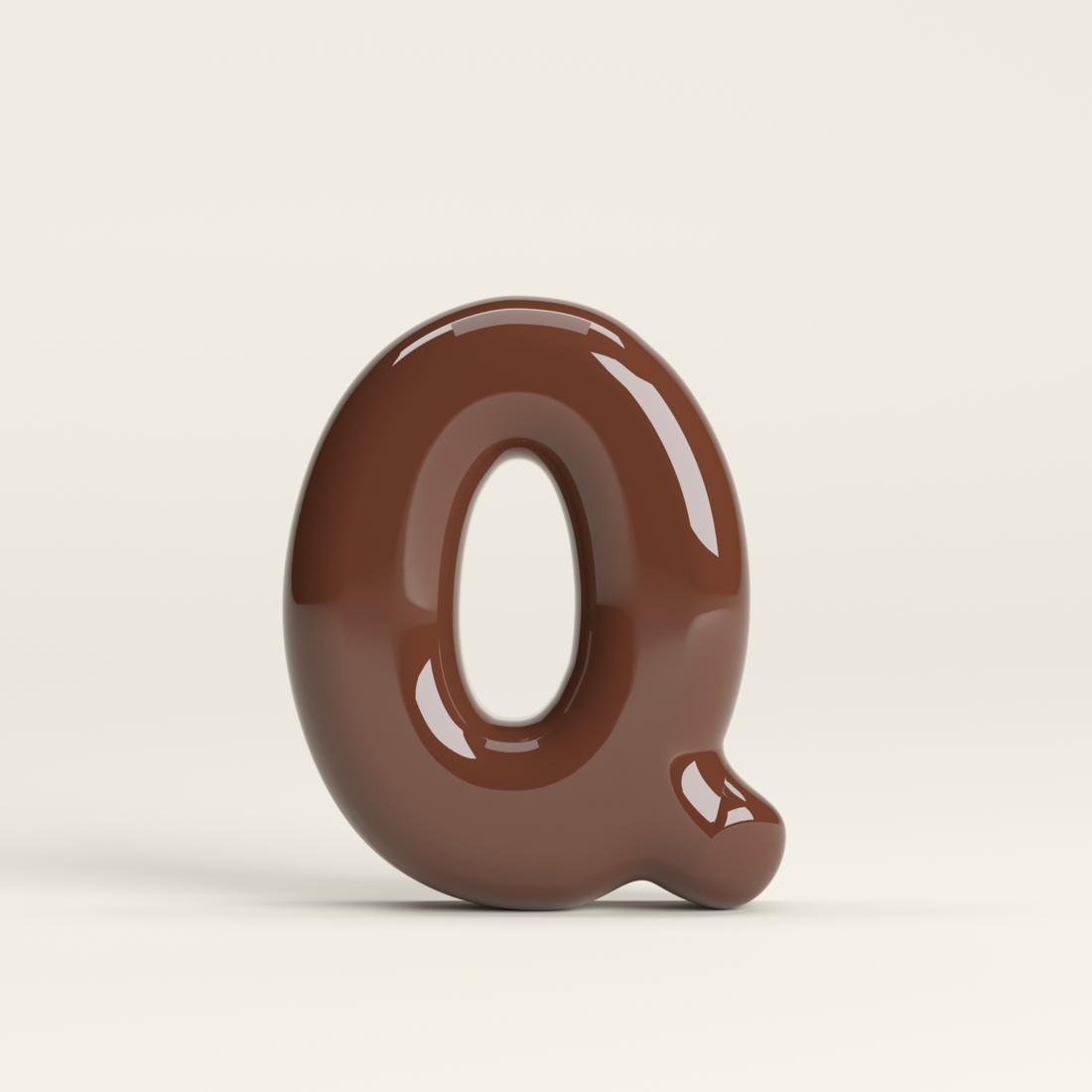 Letter Q – handcrafted ceramic decor