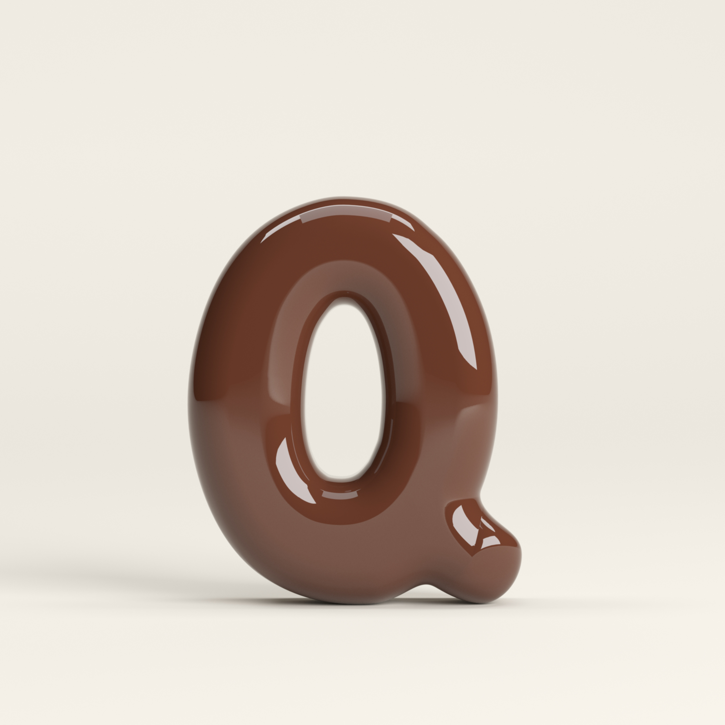 Letter Q – handcrafted ceramic decor