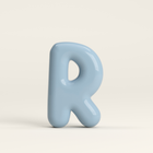 Letter R – handcrafted ceramic decor
