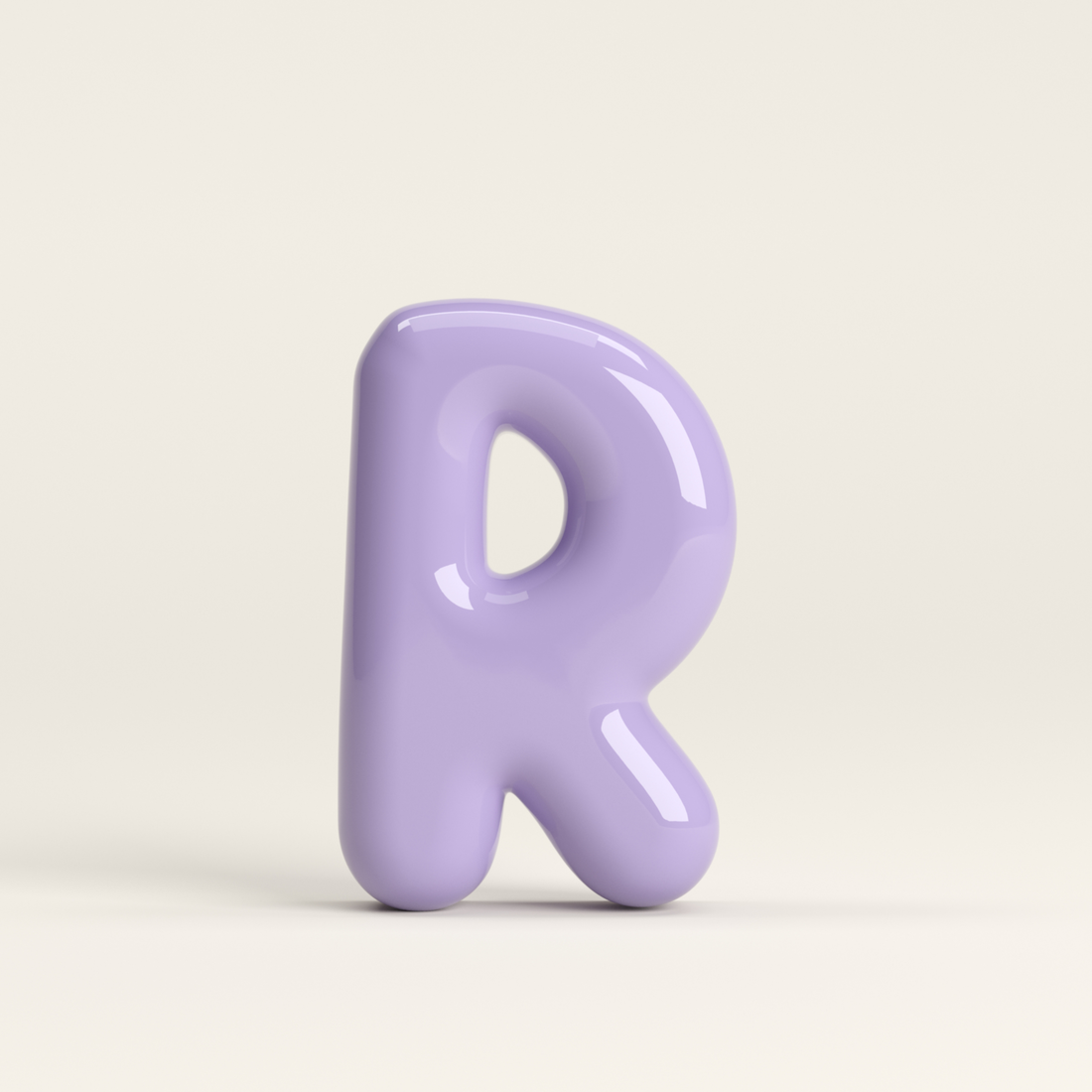 Letter R – handcrafted ceramic decor