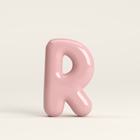 Letter R – handcrafted ceramic decor