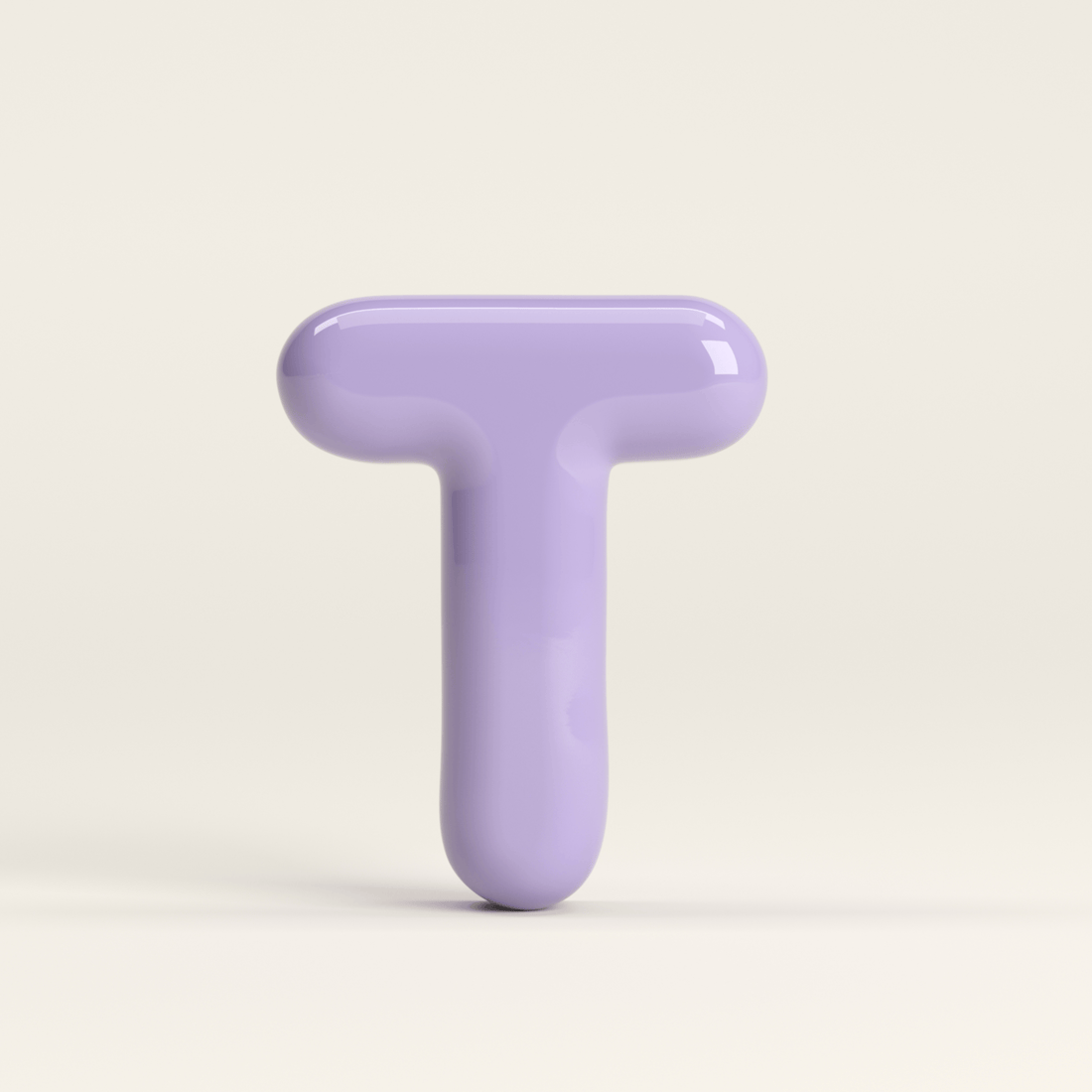 Letter T – handcrafted ceramic decor