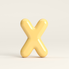 Letter X – handcrafted ceramic decor