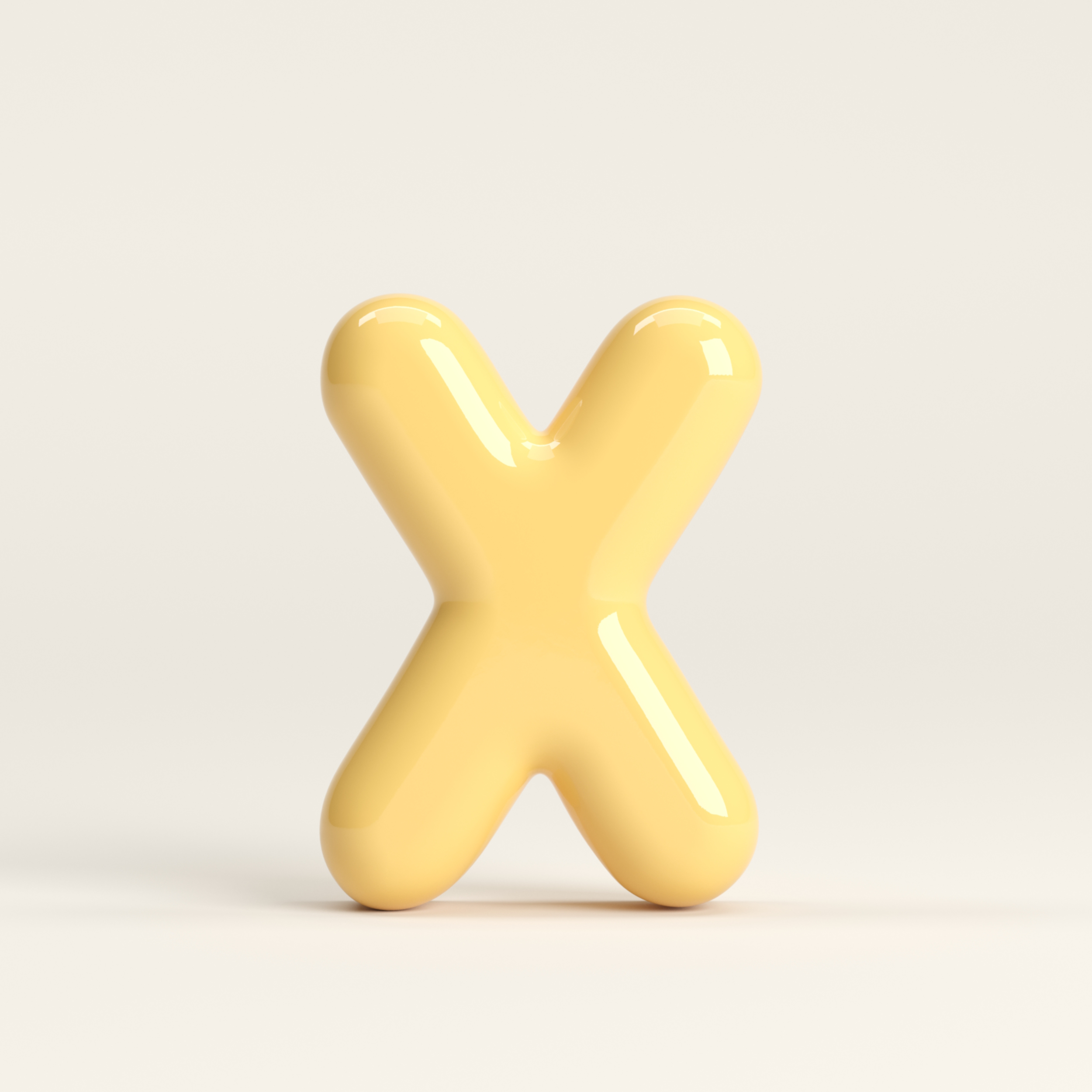 Letter X – handcrafted ceramic decor