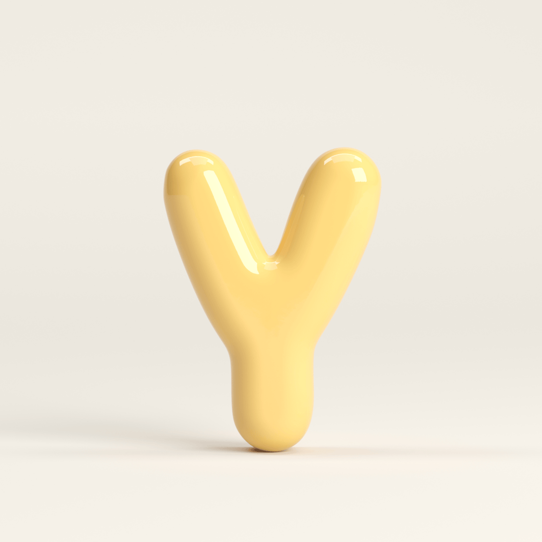 Letter Y – handcrafted ceramic decor