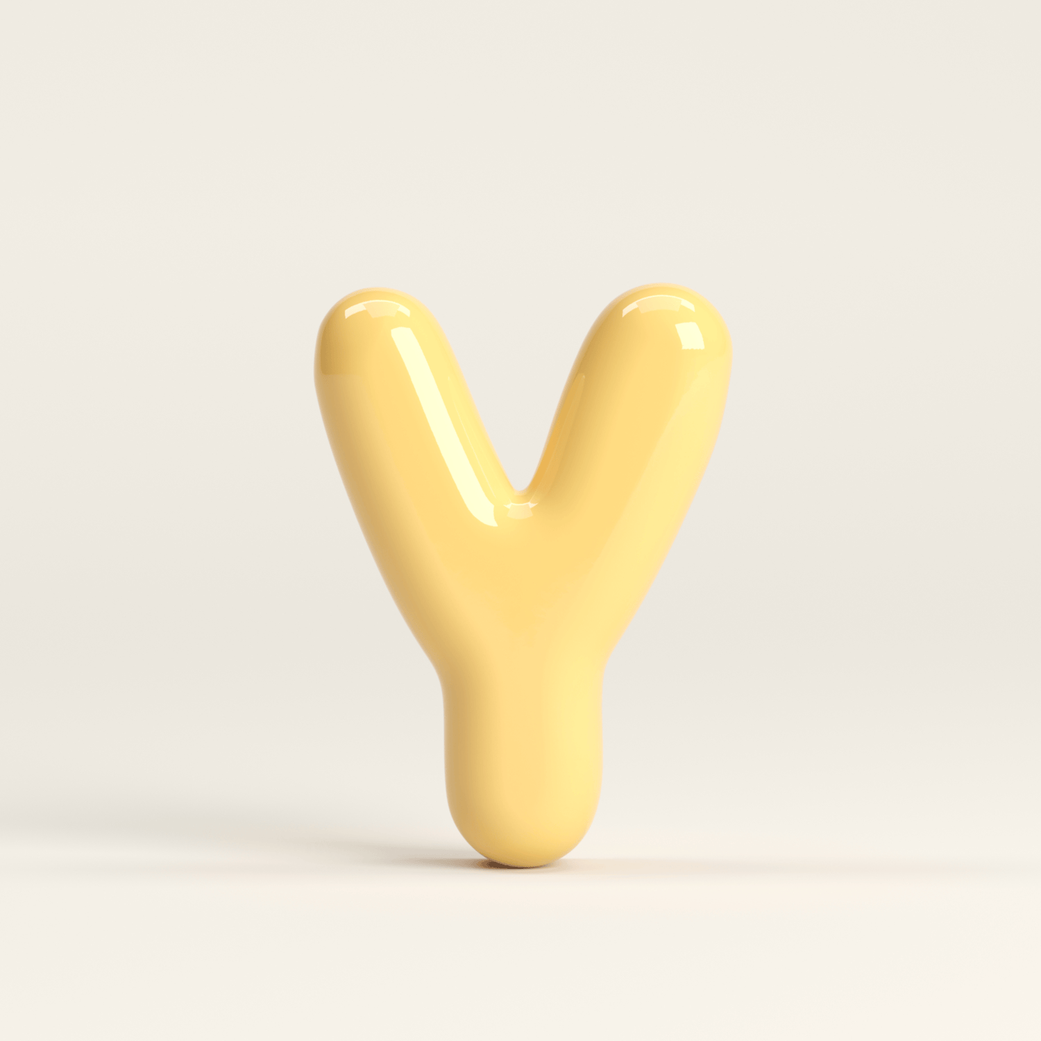 Letter Y – handcrafted ceramic decor