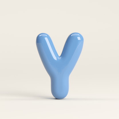 Letter Y – handcrafted ceramic decor
