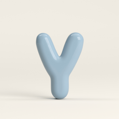 Letter Y – handcrafted ceramic decor