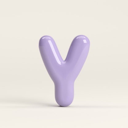 Letter Y – handcrafted ceramic decor