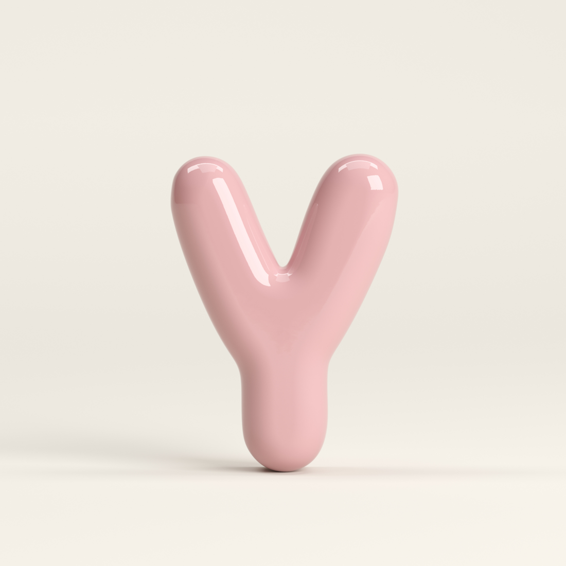 Letter Y – handcrafted ceramic decor