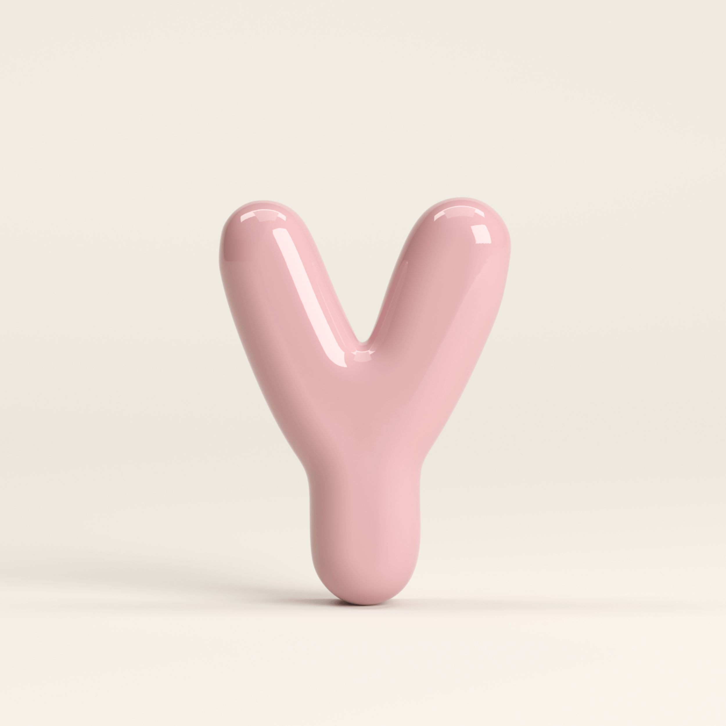 Letter Y – handcrafted ceramic decor