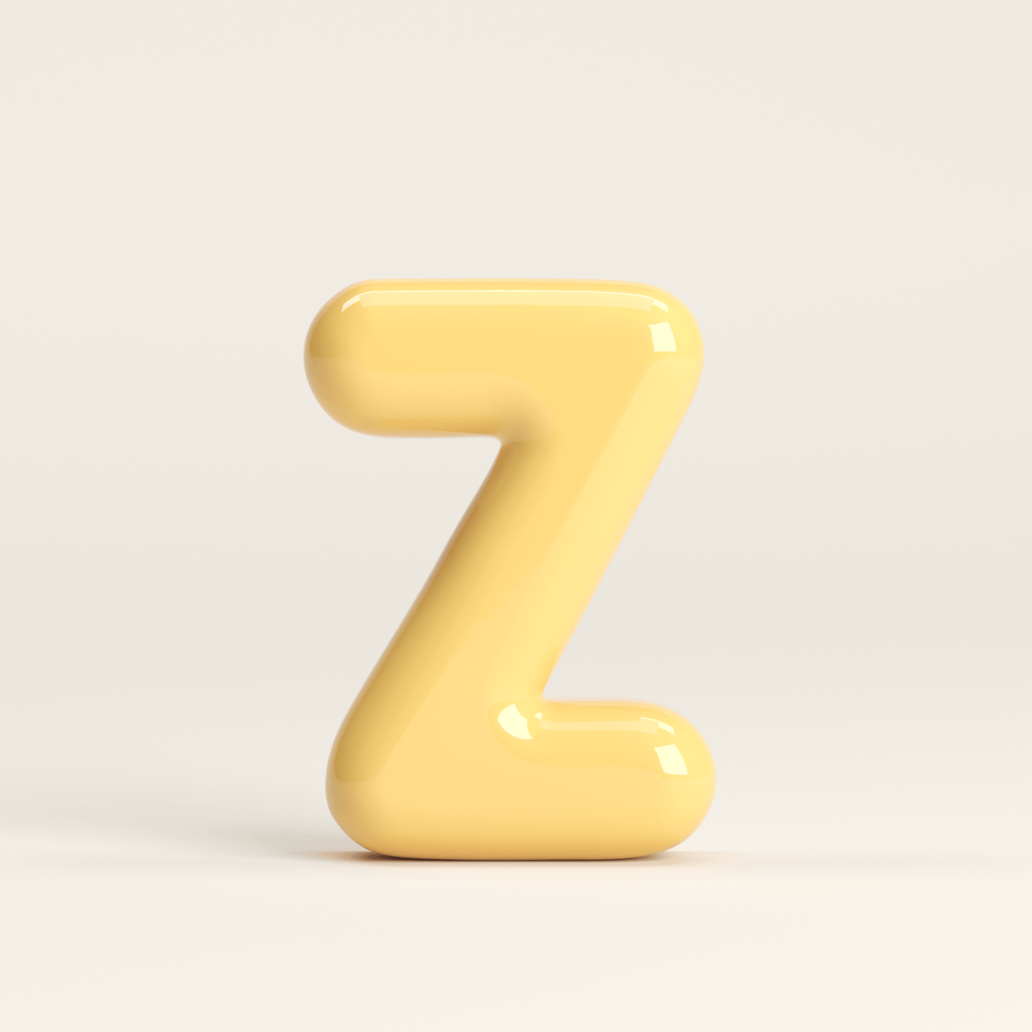 Letter Z – handcrafted ceramic decor