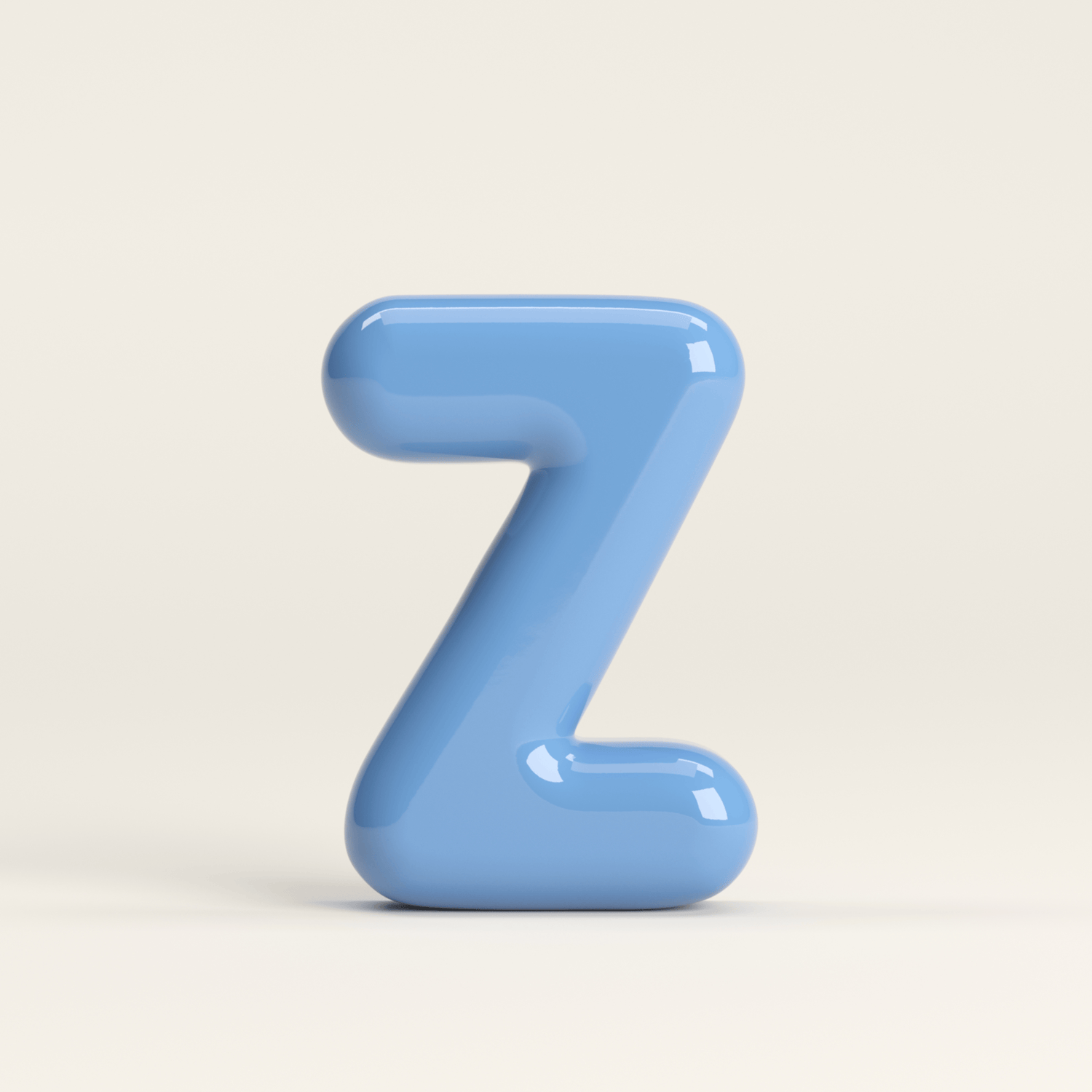 Letter Z – handcrafted ceramic decor
