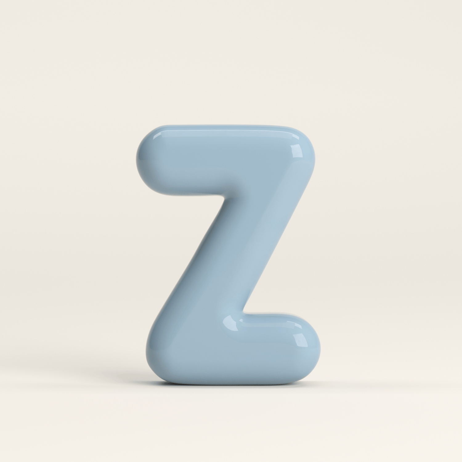 Letter Z – handcrafted ceramic decor