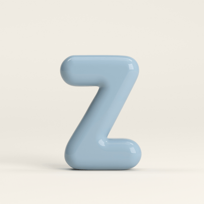 Letter Z – handcrafted ceramic decor