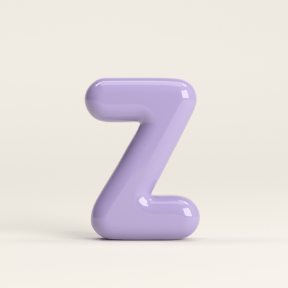 Letter Z – handcrafted ceramic decor