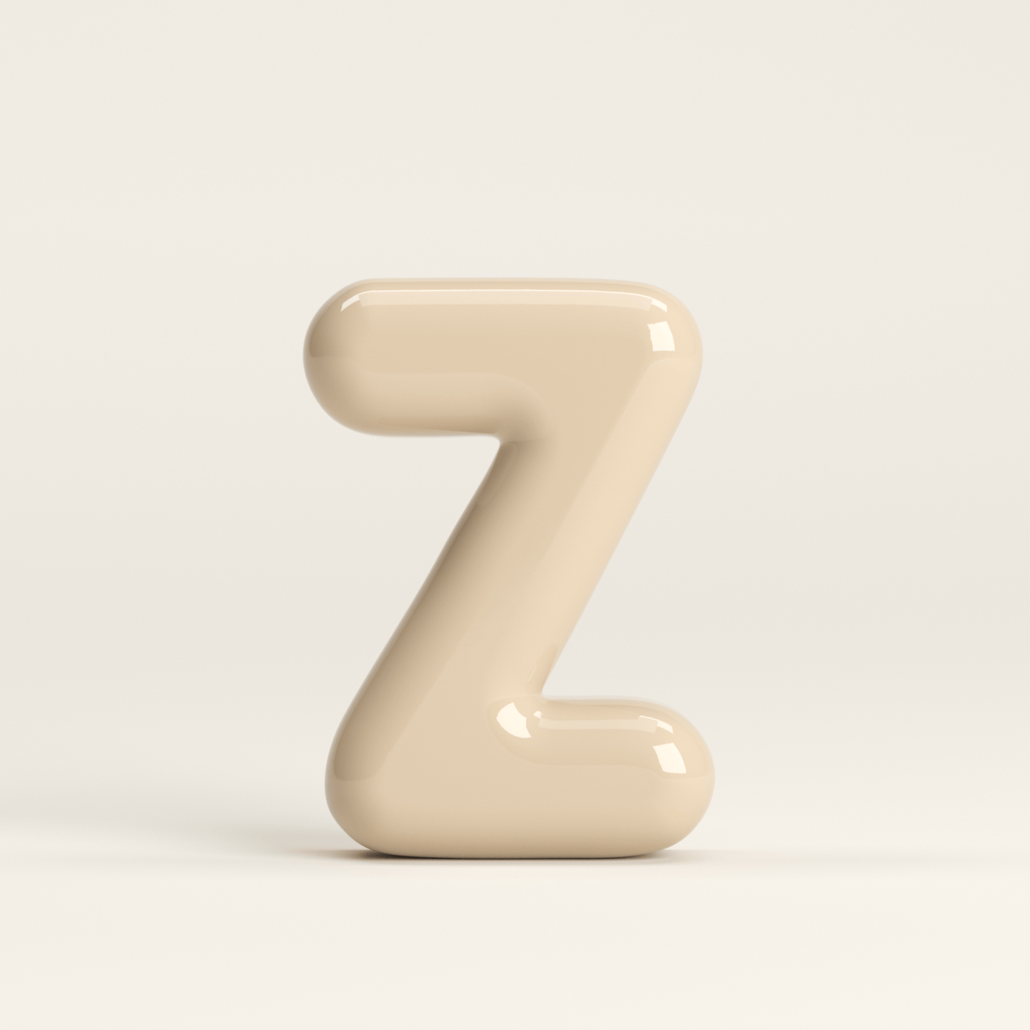 Letter Z – handcrafted ceramic decor