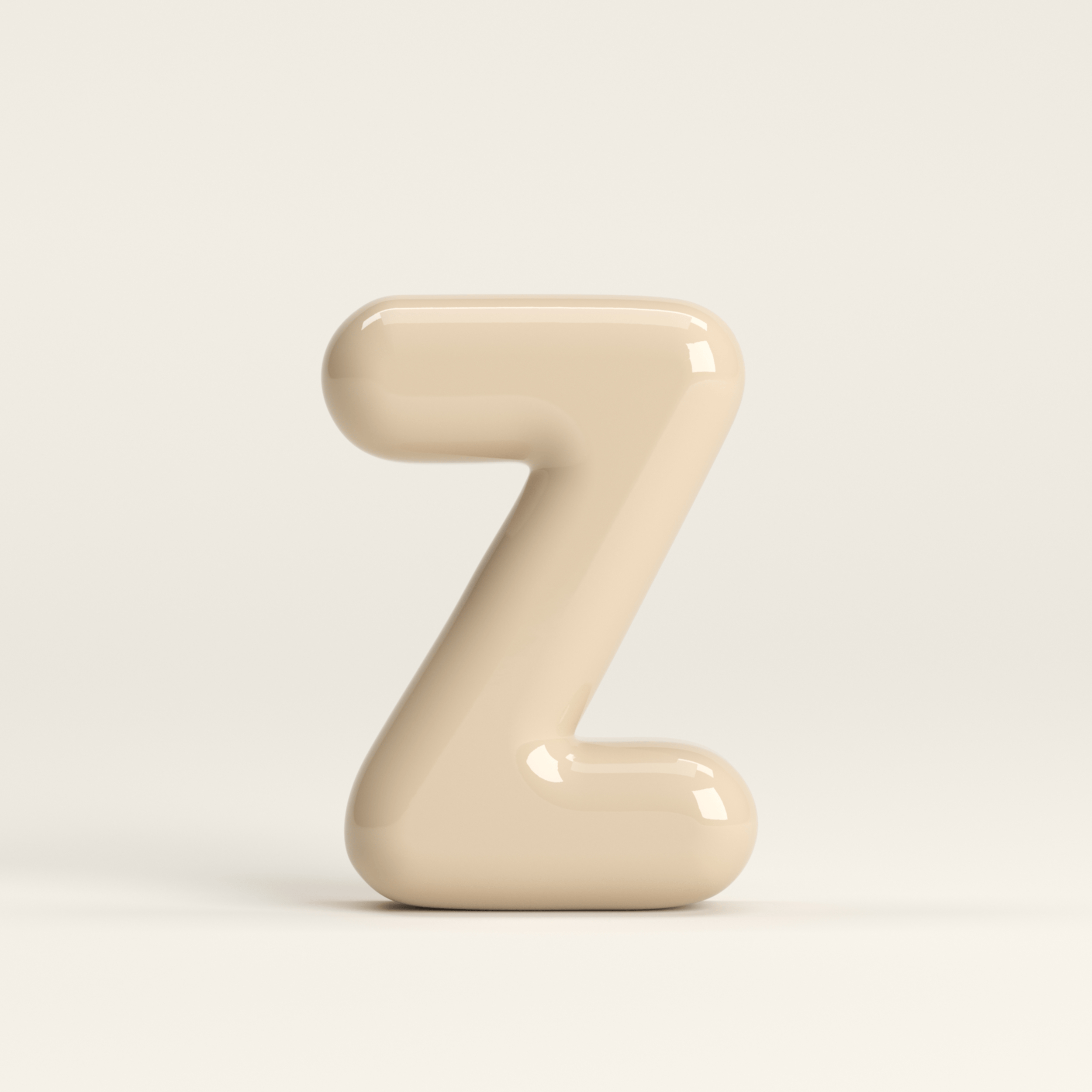 Letter Z – handcrafted ceramic decor