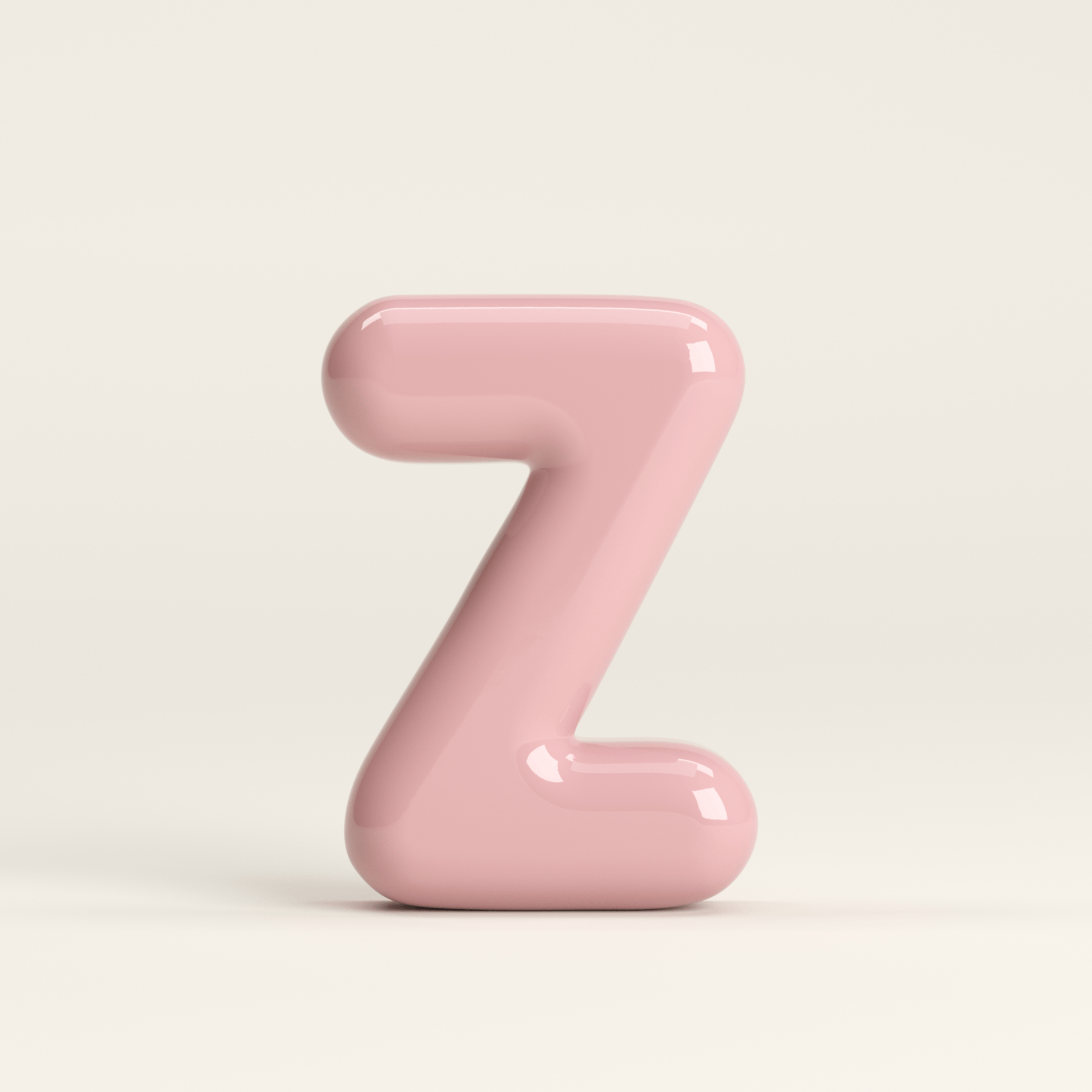 Letter Z – handcrafted ceramic decor