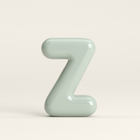Letter Z – handcrafted ceramic decor