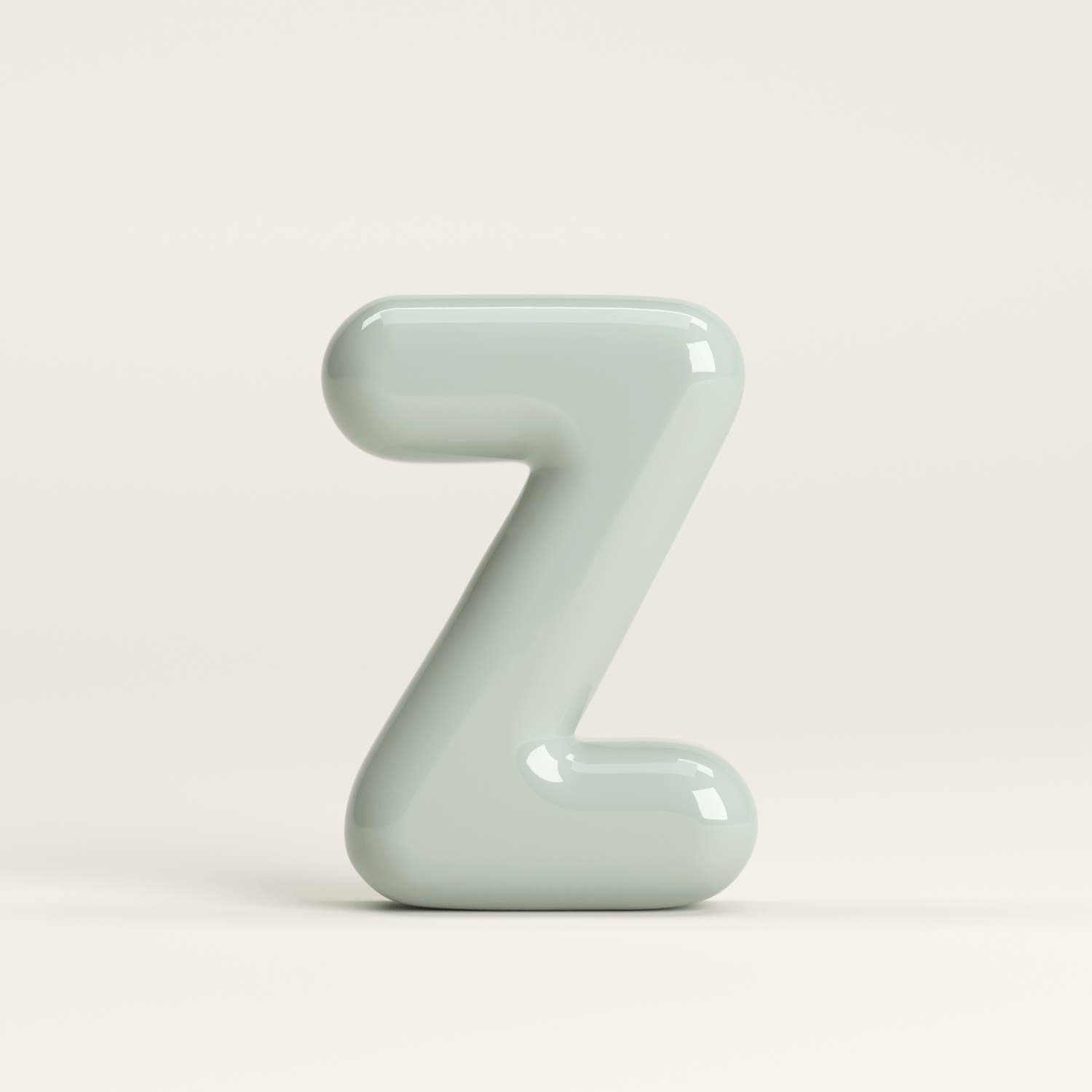 Letter Z – handcrafted ceramic decor