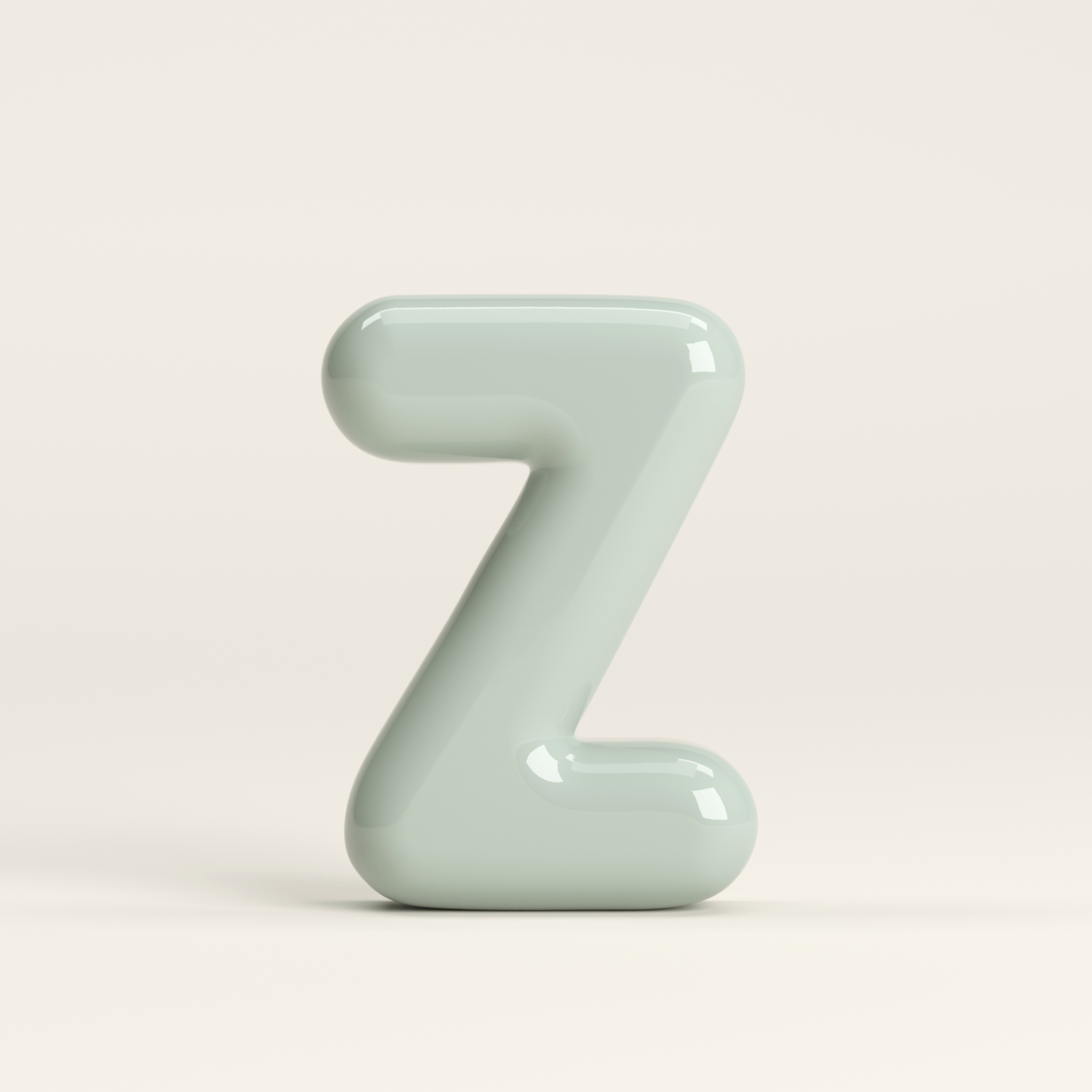 Letter Z – handcrafted ceramic decor