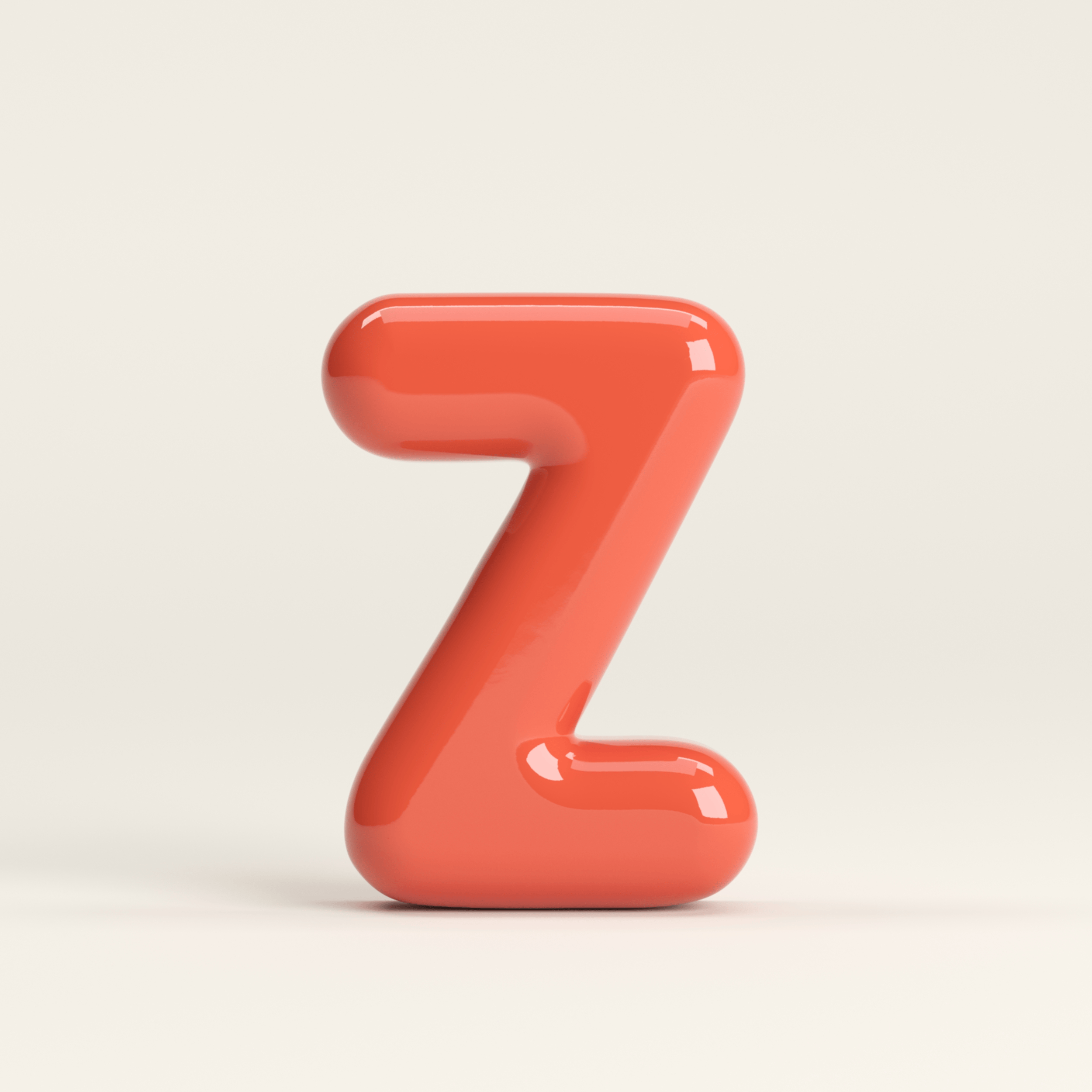 Letter Z – handcrafted ceramic decor