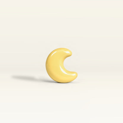 Moon – handcrafted ceramic decor in Soft yellow
