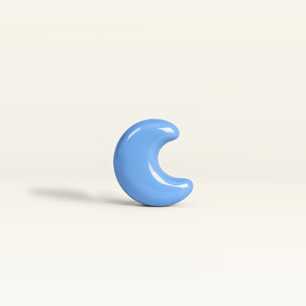 Moon – handcrafted ceramic decor in Pastel sky blue