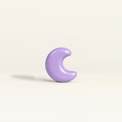 Moon – handcrafted ceramic decor in Light lavender purple