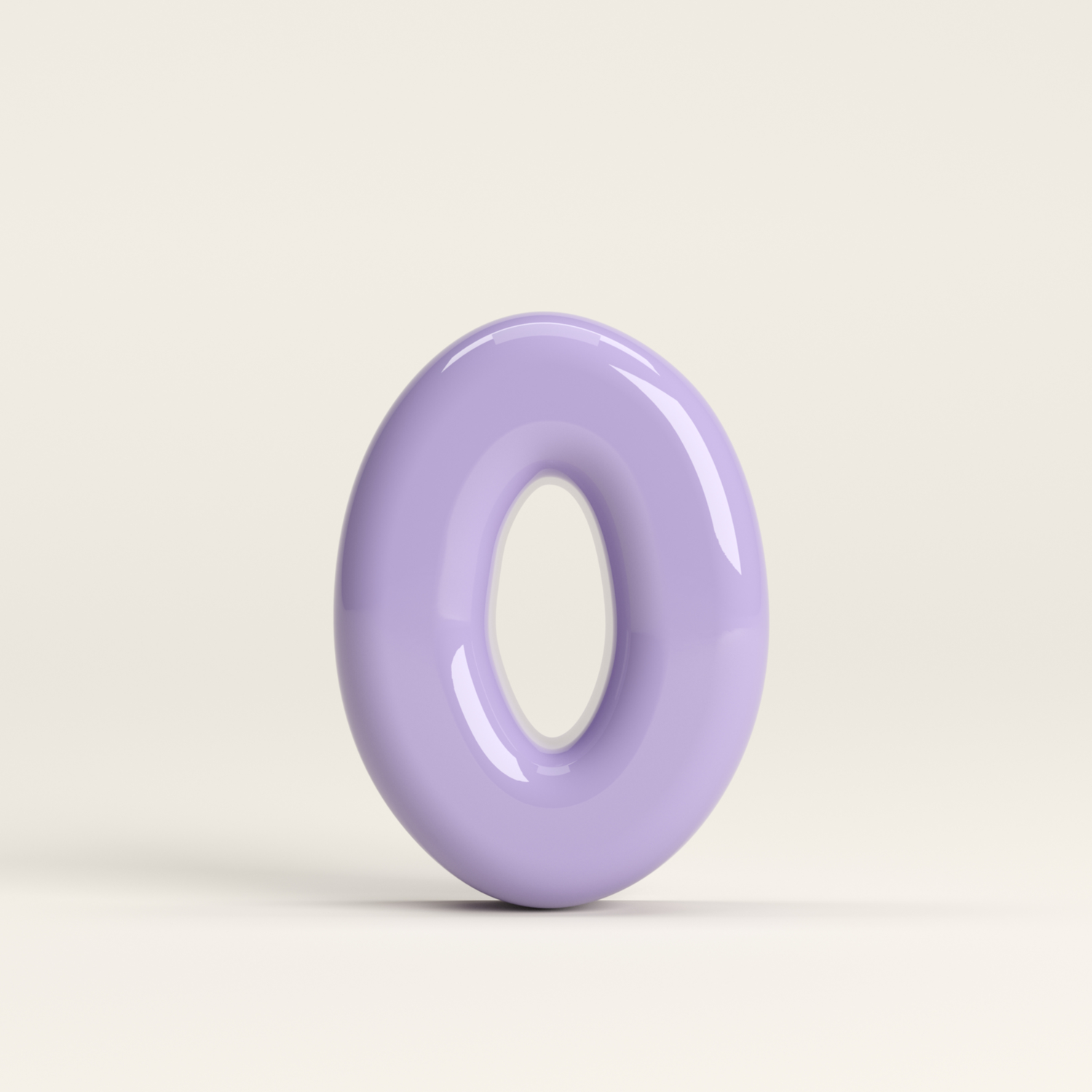 Number 0 – handcrafted ceramic decor