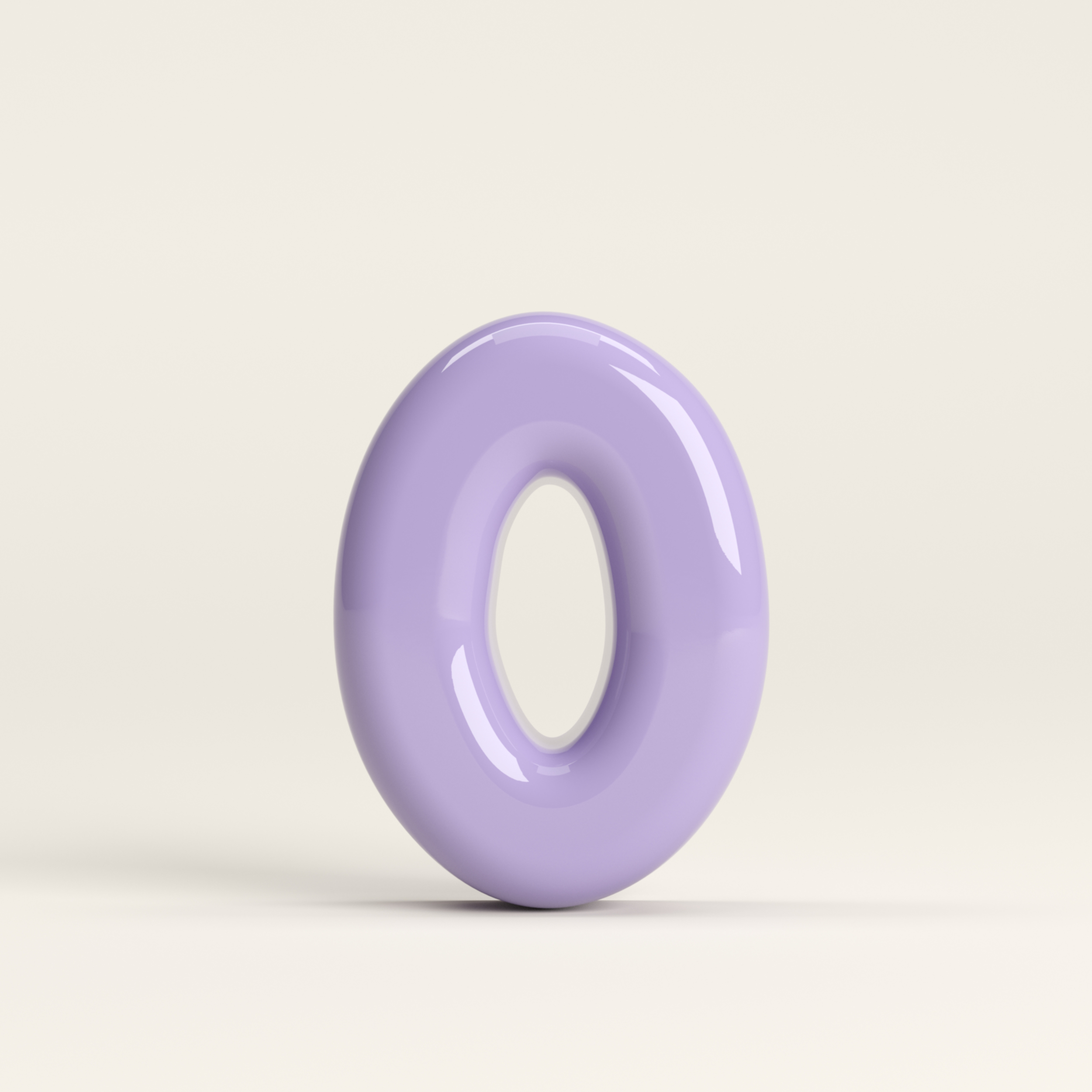 Number 0 – handcrafted ceramic decor