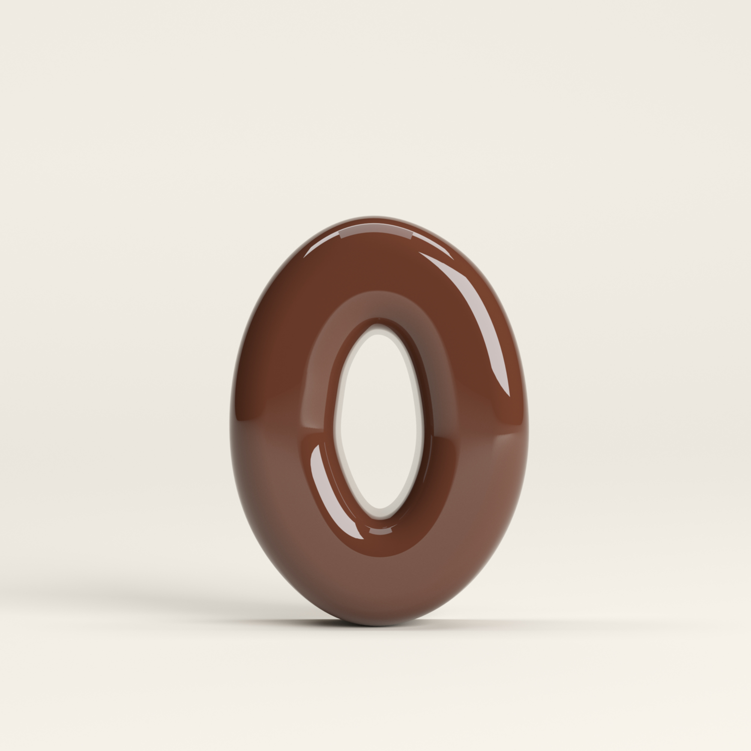 Number 0 – handcrafted ceramic decor