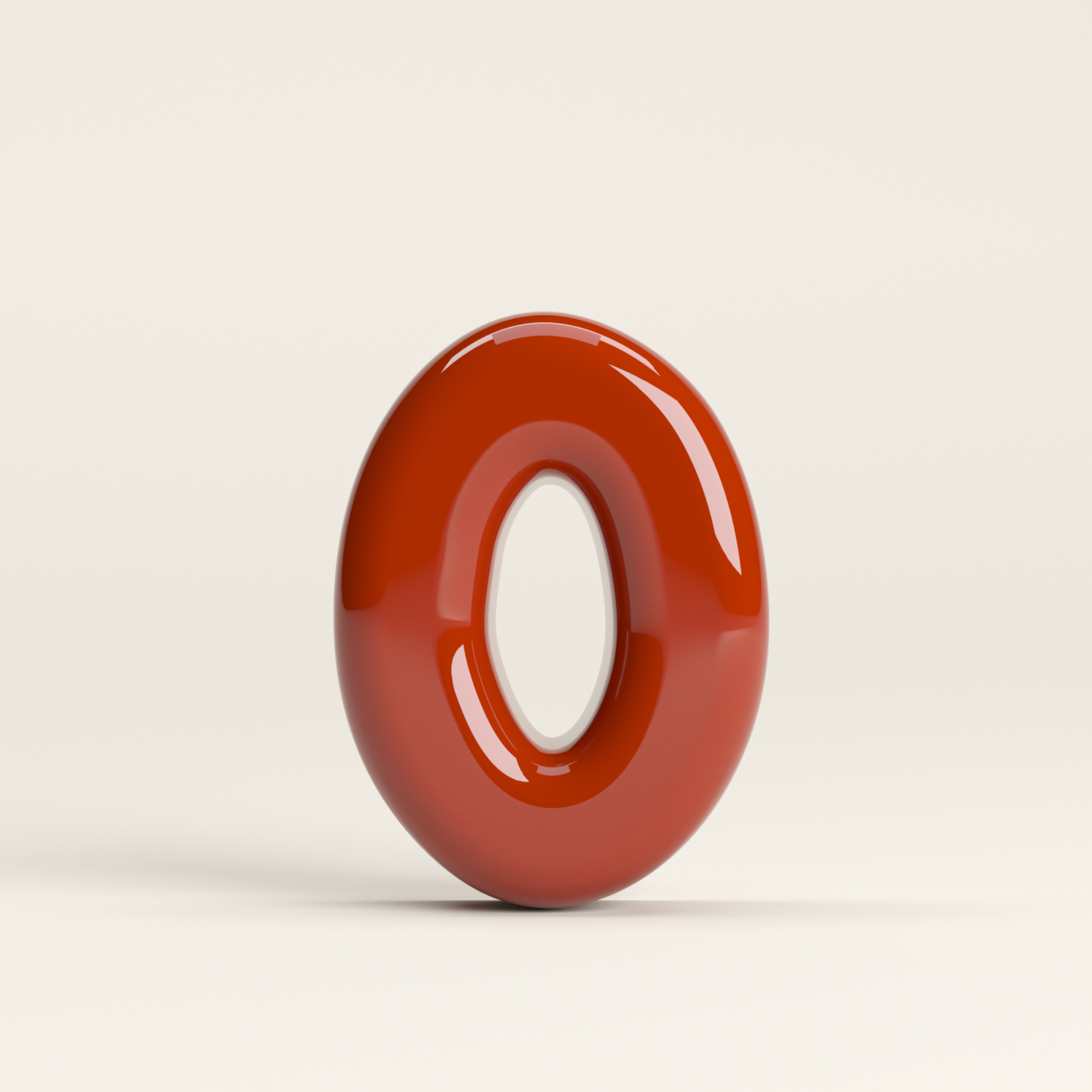 Number 0 – handcrafted ceramic decor